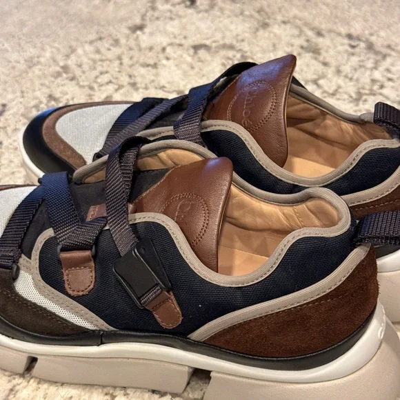 Chloe sneakers leather and suede size 41 US 10.5 - Picture 6 of 7